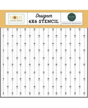 Carta Bella Home Sweet Home Stencil Dotted Floral Line (CBHSH541033) Carta Bella Home Sweet Home Stencil Dotted Floral Line (CBHSH541033)