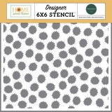 Carta Bella Home Sweet Home Stencil Be Bright Floral (CBHSH541034)