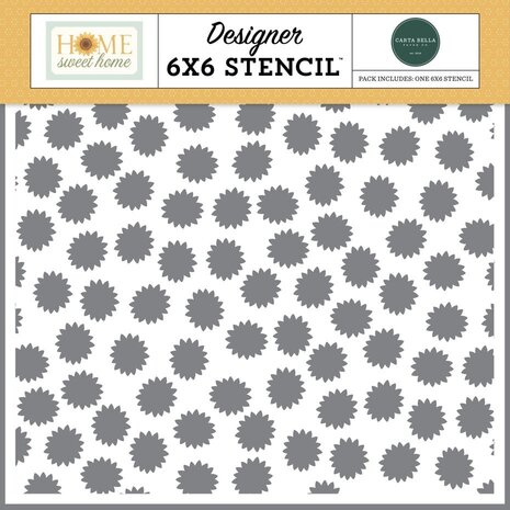 Carta Bella Home Sweet Home Stencil Be Bright Floral (CBHSH541034) Carta Bella Home Sweet Home Stencil Be Bright Floral (CBHSH541034)