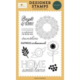Carta Bella Home Sweet Home Clear Stamps Floral Wreath (CBHSH541043)