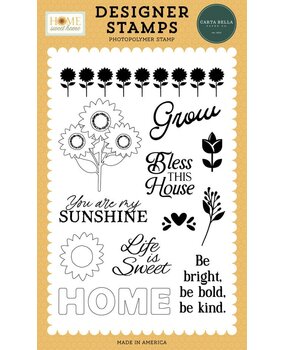 Carta Bella Home Sweet Home Clear Stamps Sunflower Strip (CBHSH541044) Carta Bella Home Sweet Home Clear Stamps Sunflower Strip (CBHSH541044)