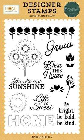 Carta Bella Home Sweet Home Clear Stamps Sunflower Strip (CBHSH541044) Carta Bella Home Sweet Home Clear Stamps Sunflower Strip (CBHSH541044)