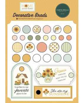 Carta Bella Home Sweet Home Decorative Brads (CBHSH541020) Carta Bella Home Sweet Home Decorative Brads (CBHSH541020)