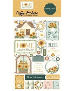 Carta Bella Home Sweet Home Puffy Stickers (CBHSH541066) Carta Bella Home Sweet Home Puffy Stickers (CBHSH541066)