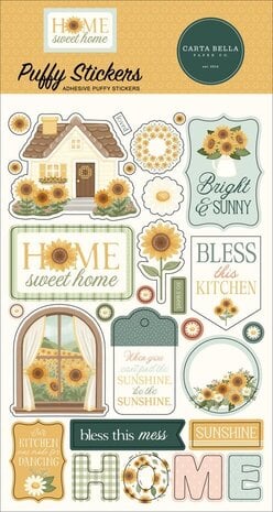 Carta Bella Home Sweet Home Puffy Stickers (CBHSH541066) Carta Bella Home Sweet Home Puffy Stickers (CBHSH541066)