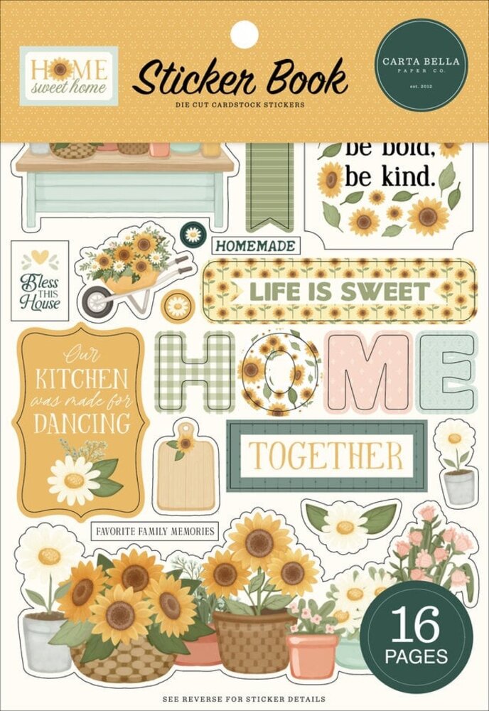 Carta Bella Home Sweet Home Sticker Book (CBHSH541029) Carta Bella Home Sweet Home Sticker Book (CBHSH541029)