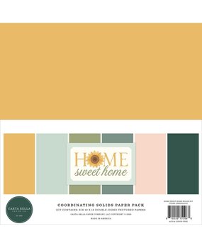 Carta Bella Home Sweet Home 12x12 Inch Coordination Solids Paper Pack (CBHSH541015) Carta Bella Home Sweet Home 12x12 Inch Coordination Solids Paper Pack (CBHSH541015)