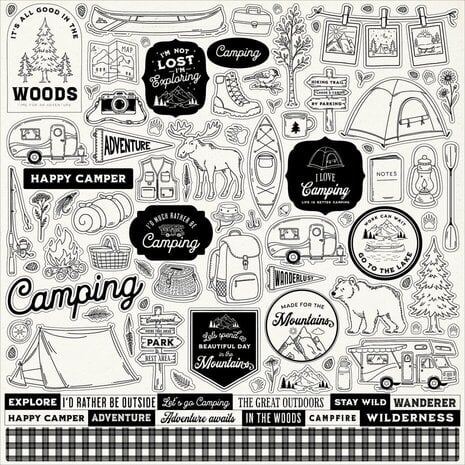 Carta Bella Great Outdoors 12x12 Inch Collection Kit (CBOUT542016) Carta Bella Great Outdoors 12x12 Inch Collection Kit (CBOUT542016)