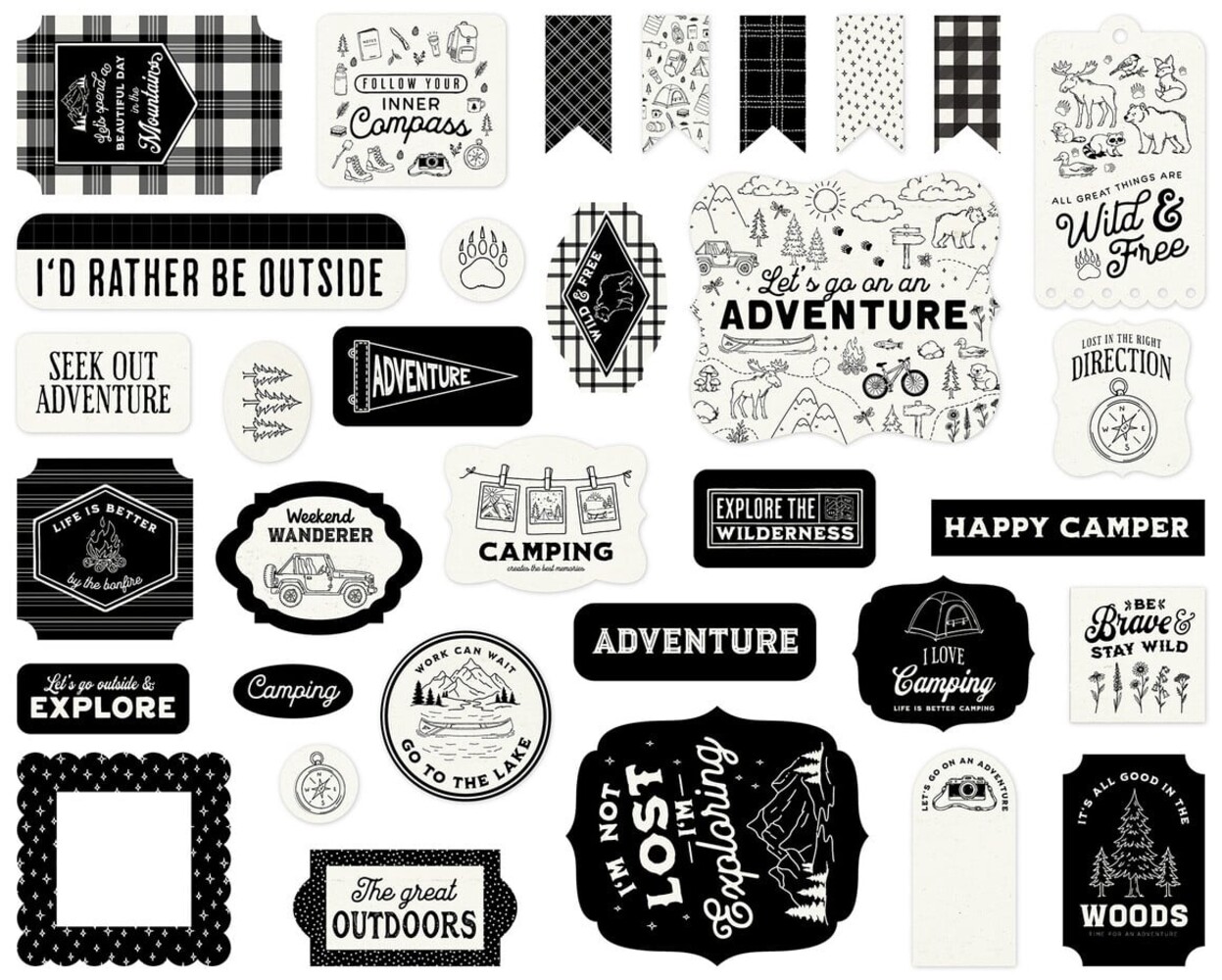 Carta Bella Great Outdoors Ephemera (CBOUT542024)