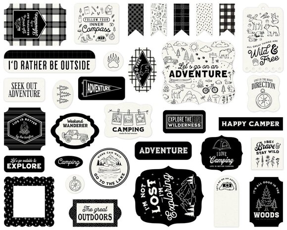 Carta Bella Great Outdoors Ephemera (CBOUT542024)