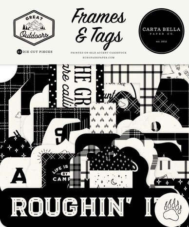 Carta Bella Great Outdoors Ephemera Frames & Tags (CBOUT542025)