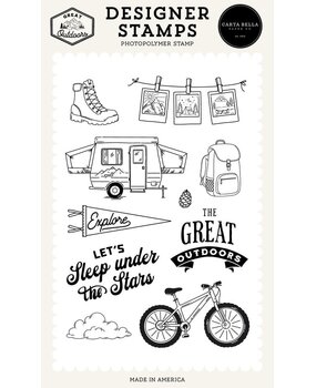 Carta Bella Great Outdoors Clear Stamps Sleep Under The Stars (CBOUT542040) Carta Bella Great Outdoors Clear Stamps Sleep Under The Stars (CBOUT542040)