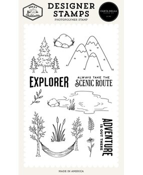 Carta Bella Great Outdoors Clear Stamps Explorer (CBOUT542043) Carta Bella Great Outdoors Clear Stamps Explorer (CBOUT542043)