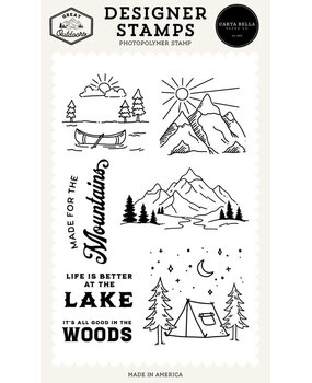 Carta Bella Great Outdoors Clear Stamps Made For The Mountains (CBOUT542044) Carta Bella Great Outdoors Clear Stamps Made For The Mountains (CBOUT542044)