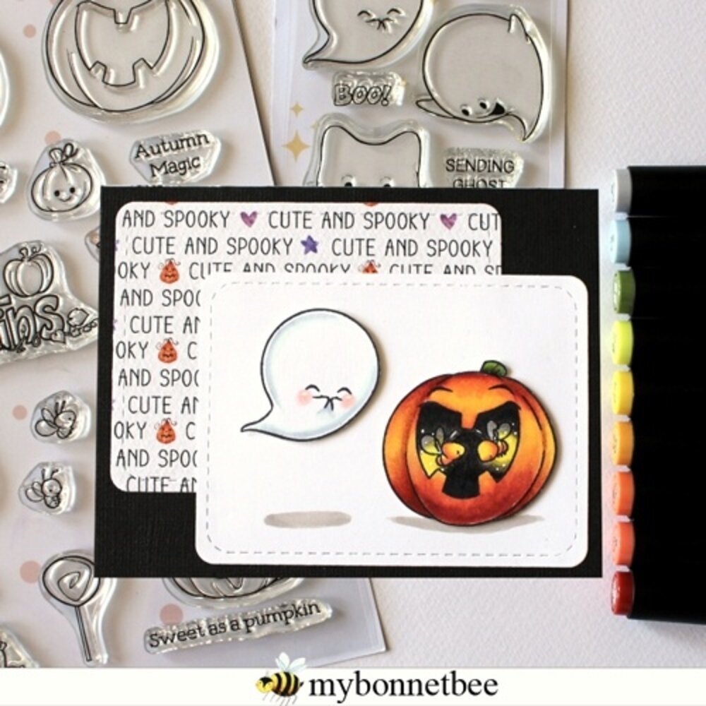 Impronte d'Autore Playful Pumpinks Stamp & Dies (88688-CML-D)