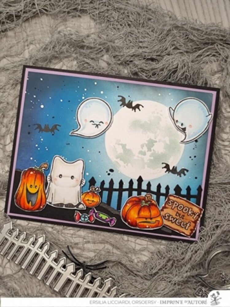 Impronte d'Autore Playful Pumpinks Stamp & Dies (88688-CML-D)