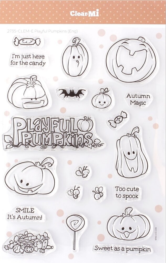 Impronte d'Autore Playful Pumpinks Clear Stamp (2735-CLEM-E)