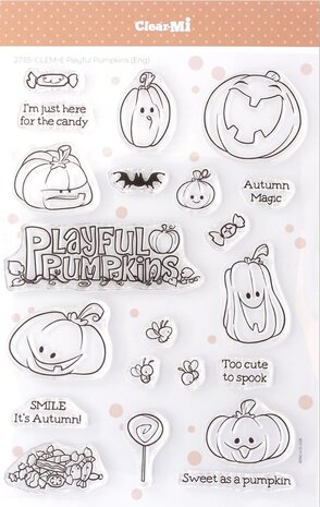 Impronte d'Autore Playful Pumpinks Clear Stamp (2735-CLEM-E)