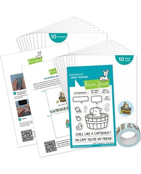 Lawn Fawn Chill, Capybara! Kids Cardmaking Kit Mini (LF3976) Lawn Fawn Chill, Capybara! Kids Cardmaking Kit Mini (LF3976)