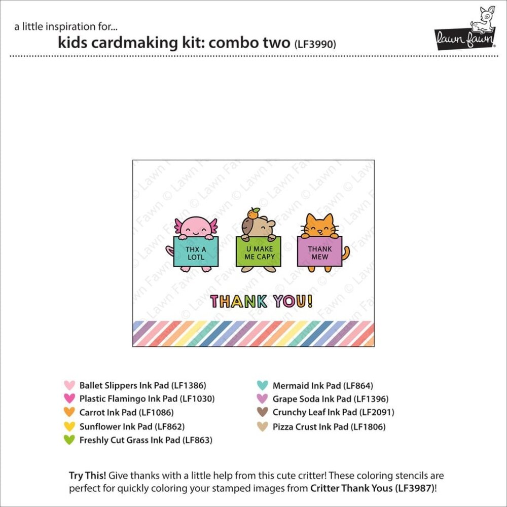 Lawn Fawn Combo Two Kids Cardmaking Kit (LF3990)