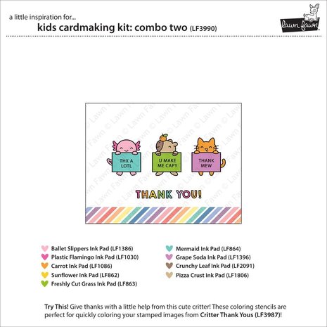 Lawn Fawn Combo Two Kids Cardmaking Kit (LF3990)