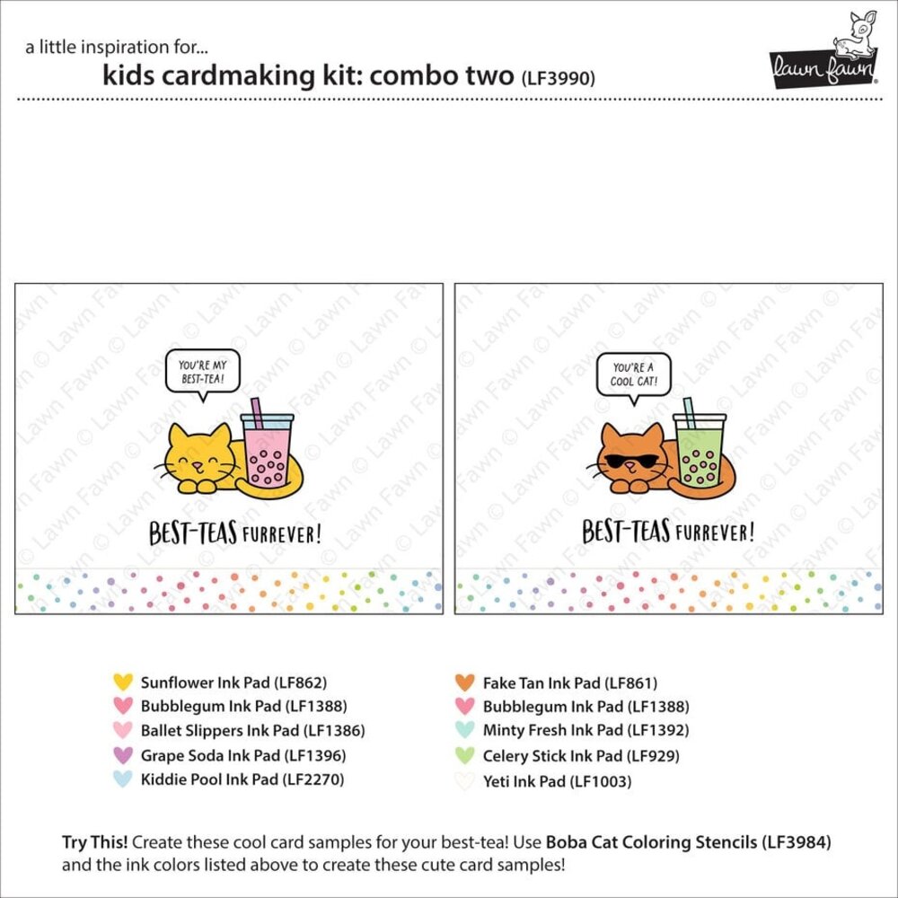 Lawn Fawn Combo Two Kids Cardmaking Kit (LF3990)