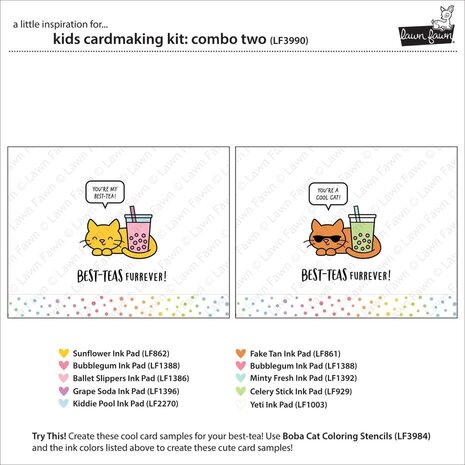 Lawn Fawn Combo Two Kids Cardmaking Kit (LF3990)