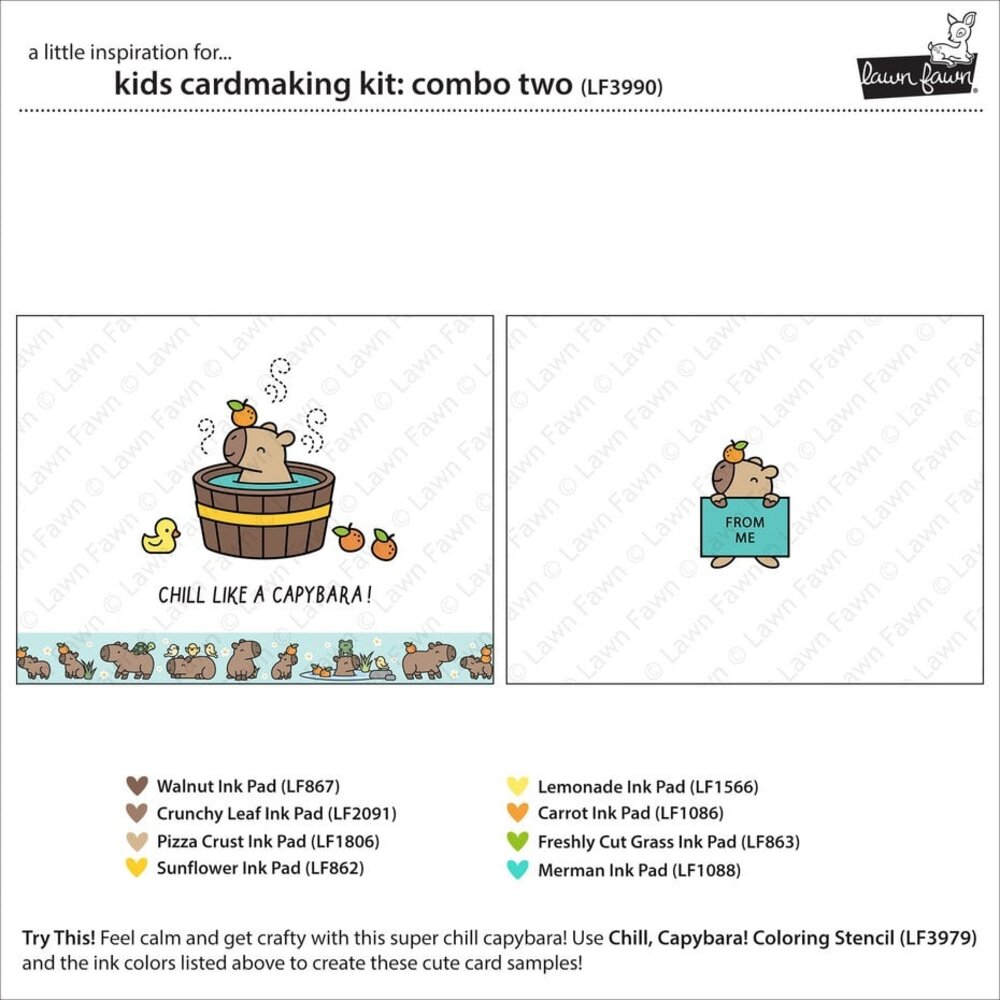 Lawn Fawn Combo Two Kids Cardmaking Kit (LF3990)