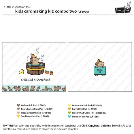 Lawn Fawn Combo Two Kids Cardmaking Kit (LF3990)