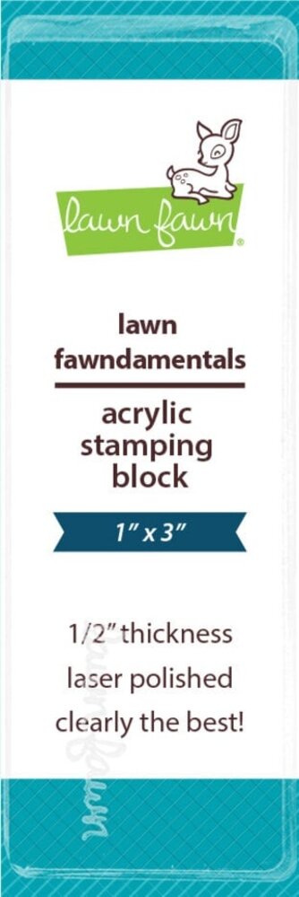 Lawn Fawn Acrylic Stamping Block 1x3 Inch (LF3995) Lawn Fawn Acrylic Stamping Block 1x3 Inch (LF3995)