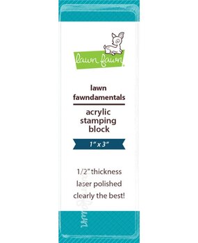Lawn Fawn Acrylic Stamping Block 1x3 Inch (LF3995) Lawn Fawn Acrylic Stamping Block 1x3 Inch (LF3995)