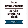 Lawn Fawn Acrylic Stamping Block 1x3 Inch (LF3995) Lawn Fawn Acrylic Stamping Block 1x3 Inch (LF3995)