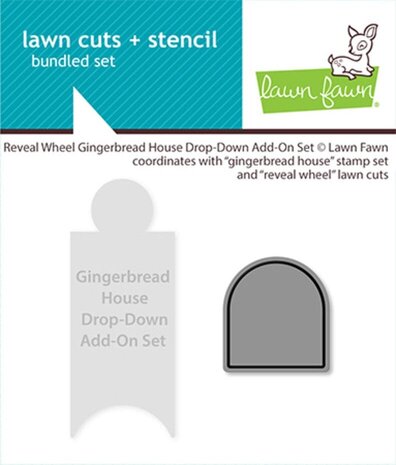Lawn Fawn Reveal Wheel Gingerbread House Drop-Down Add-On Dies (LF4262) Lawn Fawn Reveal Wheel Gingerbread House Drop-Down Add-On Dies (LF4262)
