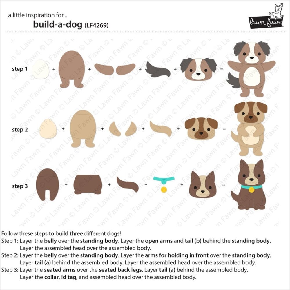 Lawn Fawn Build-A-Dog Dies (LF4269)