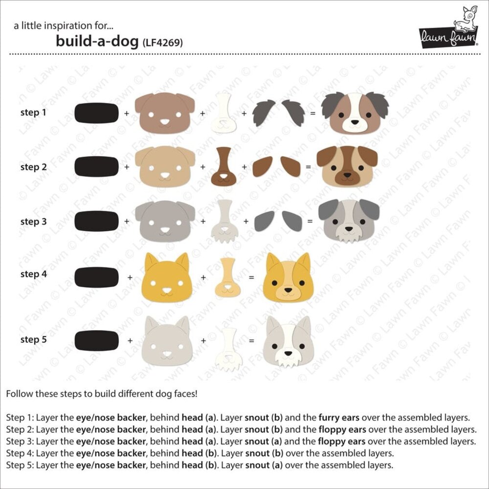 Lawn Fawn Build-A-Dog Dies (LF4269)