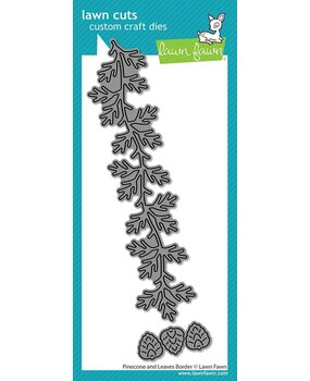 Lawn Fawn Pinecone And Leaves Border Dies (LF4271)