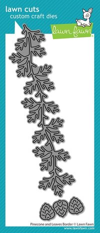 Lawn Fawn Pinecone And Leaves Border Dies (LF4271)
