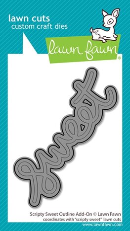 Lawn Fawn Scripty Sweet Outline Add-On Dies (LF4275) Lawn Fawn Scripty Sweet Outline Add-On Dies (LF4275)