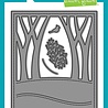 Lawn Fawn Winter Forest Backdrop: Portrait Dies (LF4276)
