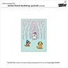 Lawn Fawn Winter Forest Backdrop: Portrait Dies (LF4276)