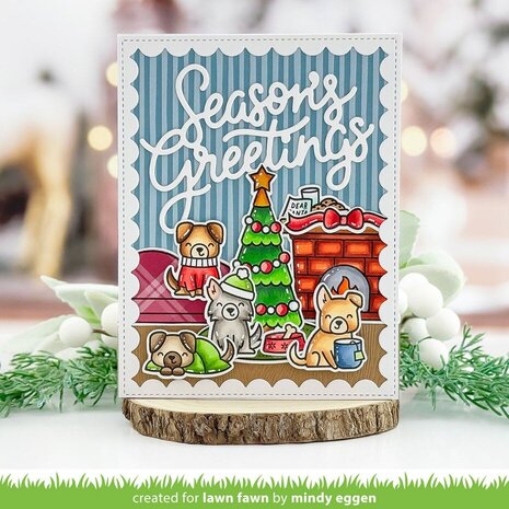 Lawn Fawn Cozy Dogs Clear Stamps (LF4250) Lawn Fawn Cozy Dogs Clear Stamps (LF4250)