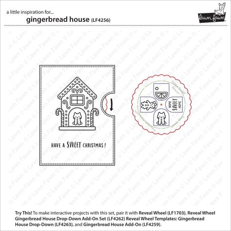 Lawn Fawn Gingerbread House Clear Stamps (LF4256) Lawn Fawn Gingerbread House Clear Stamps (LF4256)