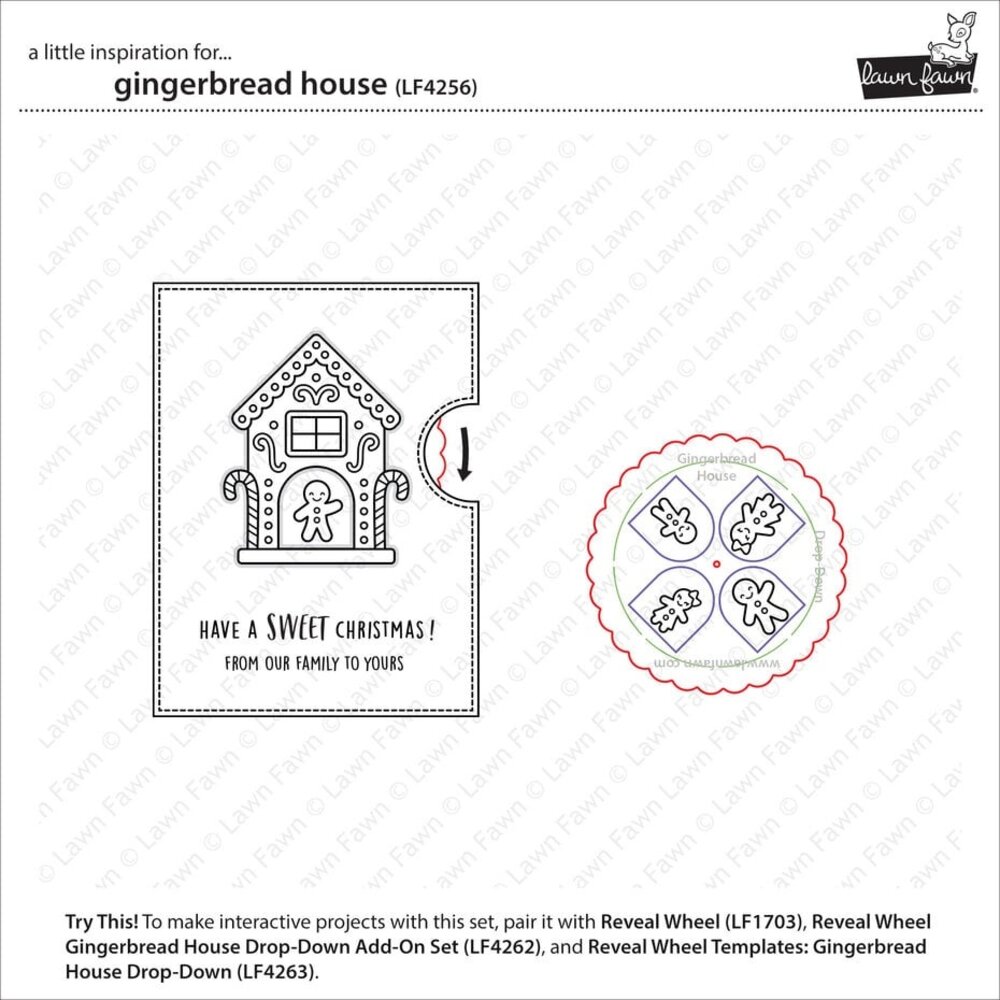 Lawn Fawn Gingerbread House Clear Stamps (LF4256) Lawn Fawn Gingerbread House Clear Stamps (LF4256)
