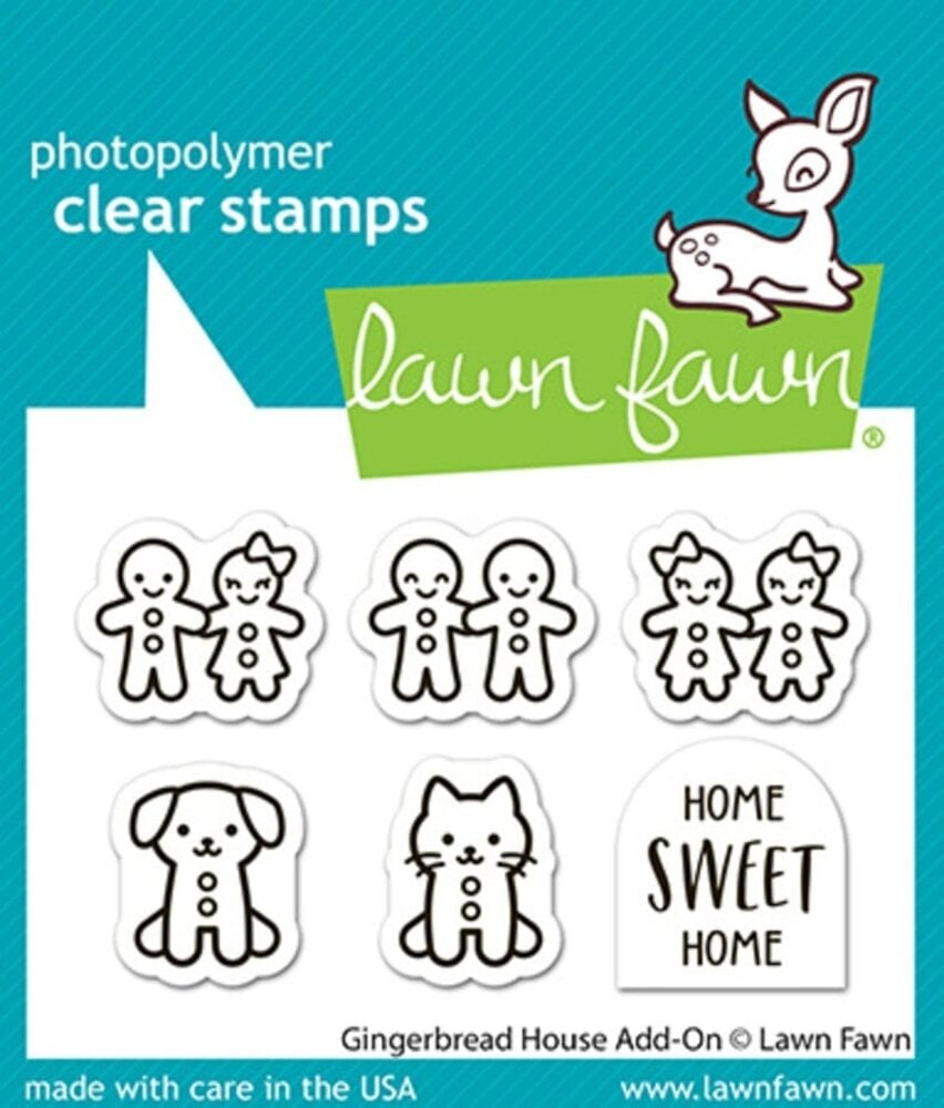 Lawn Fawn Gingerbread House Add-On Clear Stamps (LF4259) Lawn Fawn Gingerbread House Add-On Clear Stamps (LF4259)