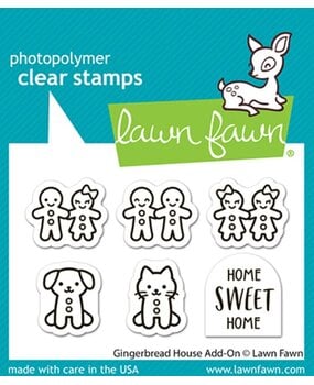 Lawn Fawn Gingerbread House Add-On Clear Stamps (LF4259) Lawn Fawn Gingerbread House Add-On Clear Stamps (LF4259)