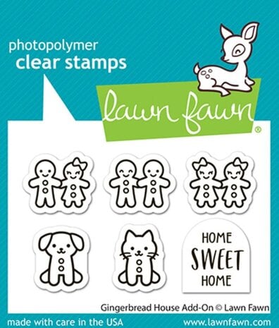 Lawn Fawn Gingerbread House Add-On Clear Stamps (LF4259) Lawn Fawn Gingerbread House Add-On Clear Stamps (LF4259)