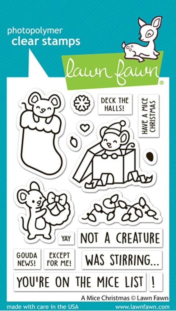 Lawn Fawn A Mice Christmas Clear Stamps (LF4265) Lawn Fawn A Mice Christmas Clear Stamps (LF4265)