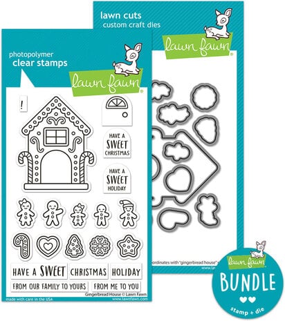 Lawn Fawn Gingerbread House Stamp & Die DUO (LF4257) Lawn Fawn Gingerbread House Stamp & Die DUO (LF4257)