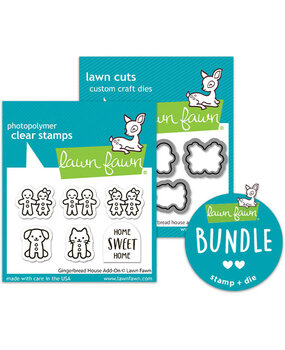 Lawn Fawn Gingerbread House Add-On Stamp & Die DUO (LF4260)