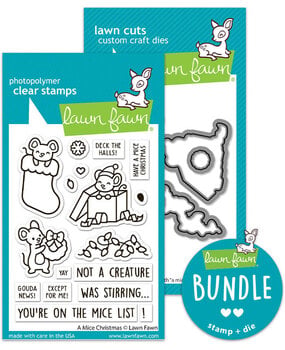 Lawn Fawn A Mice Christmas Stamp & Die DUO (LF4266)